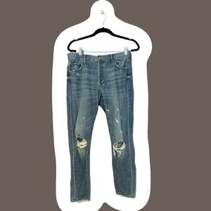 Express Vintage High Rise Skinny Ankle Ripped Jean Size 8